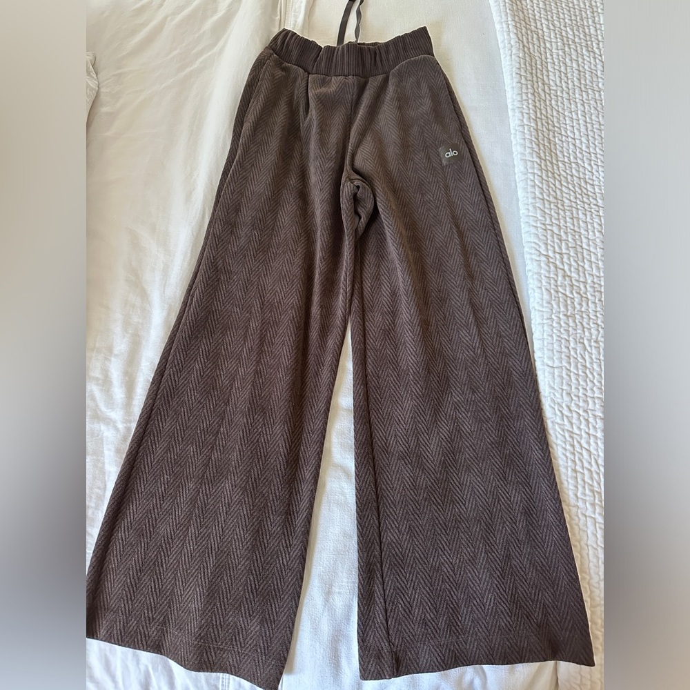 ALO Yoga Cozy High Waist Pants Espresso